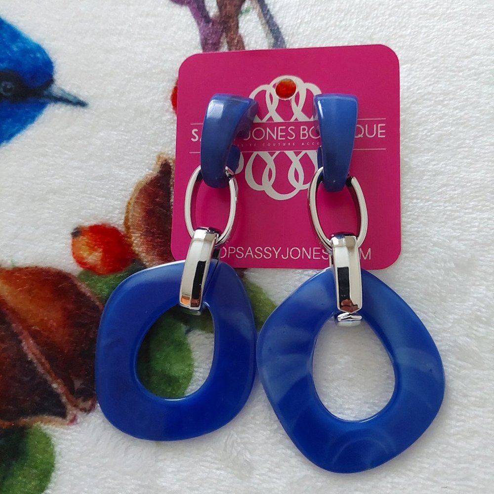 Zaria Luxe Dangles - Blue